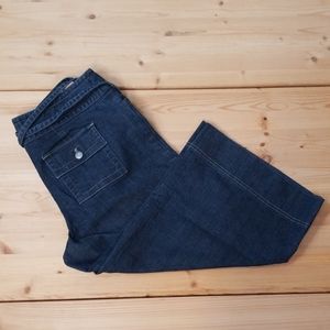 Ann Taylor LOFT cropped sailor denim pants, sz10